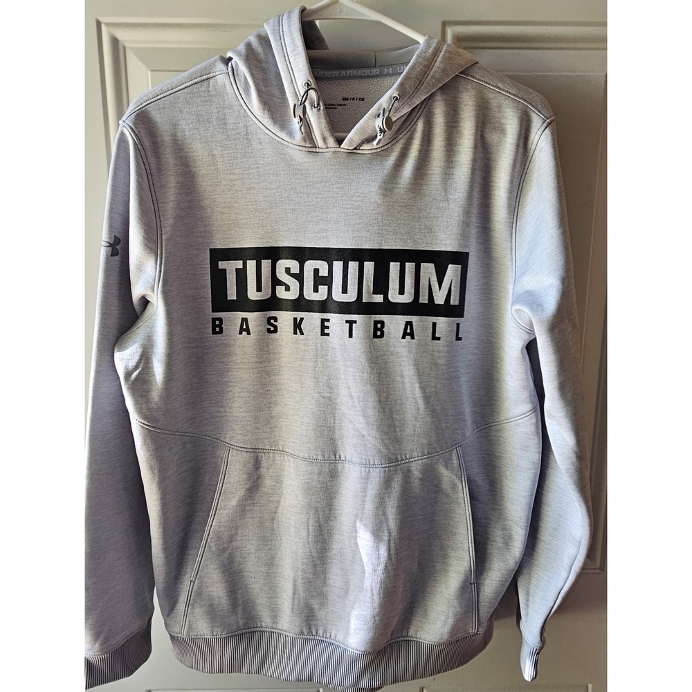 Under Armour Hoodie Small Tusculum Basketball Gray‎ Athletic Pullover Sweatshirt